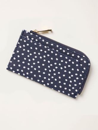 Fat Face FatFace Navy Polka Dot Printed Card Holder