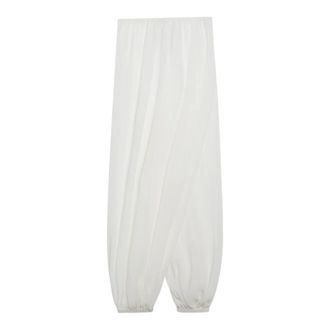 Frankie Shop Mio Sheer Balloon Trousers - female - The Frankie Shop - Wide Trousers - White - XS - Trousers