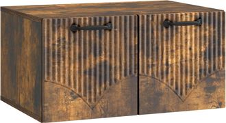 vidaXL Mueble Para Tv De Pared Roble Ahumado 59,5 X 41 X 30 Cm Vidaxl