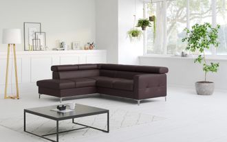 Cotta Ecksofa »Sammy L-Form« mit Kopfteilverstellung, wahlweise mit Bettfunktion & Bettkasten