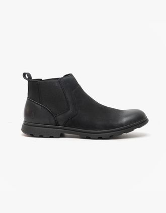 Hush Puppies Mens Hush Puppies TYRONE Mens Nubuck Boots Black - Size: 12