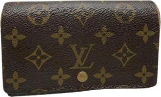 Louis Vuitton Pre-owned Vintage Canvas Portemonnee - unisex - Vintage Accessoires - Bruin - ONE Size - Vintage