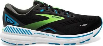 Brooks Mens Adrenaline Gts 23 Shoes In Black/hawaiian Ocean/green