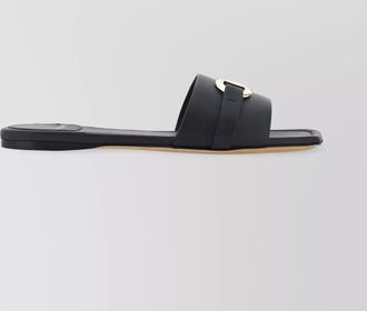 Ferragamo calfskin open toe sandals