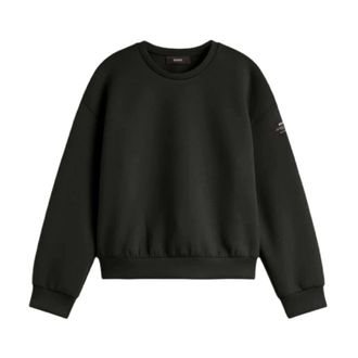 Ecoalf Sweatshirts, female, Black, M, Crewneck Sweatshirt