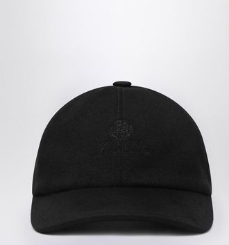Loro Piana Black cashmere beanie