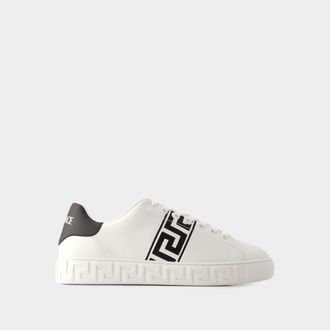 Versace Greca Sneakers - Versace - Leer - Wit