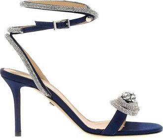 Mach & Mach Crystal Double Bow Sandals, Brand Size 35.5 ( US Size 5.5 )