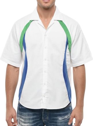 Dsquared2 White Regular Color Block Shirt