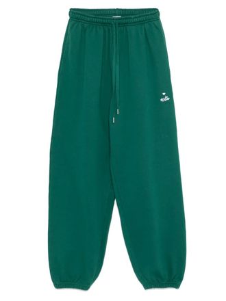 Arte heart-logo track pants - Green