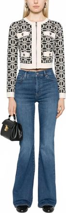Frame Denim Le High Rise Flare Jeans In Blue