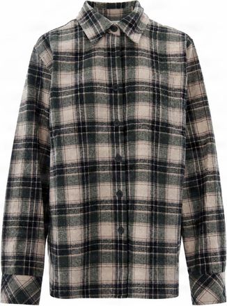P.A.R.O.S.H. Plaid Cotton Long-Sleeve Shirt