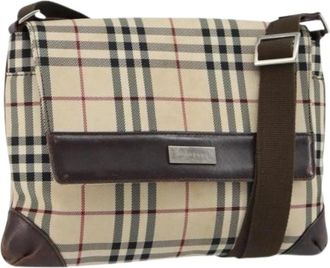 Burberry Pre-owned Cross Body Bags, female, Beige, Size: ONE SIZE Pre-owned Vintage Cross Body Bag