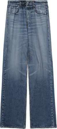 Rag & Bone Logan mid-rise wide-leg jeans - women - Cotton - M - Blue