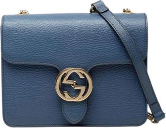 Gucci Pre-owned Cross Body Bags, female, Blue, Size: ONE SIZE Pre-owned Crossbody Bag