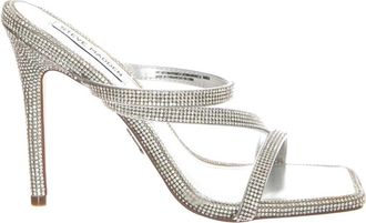 Steve Madden High Heel Sandalen - Dames - Sandalen met hakken - Grijs - 37 1/2 EU - Schoenen
