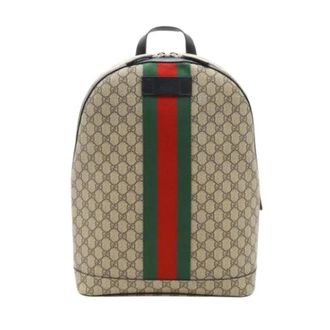 Gucci Pre-owned Backpacks, female, Beige, Size: ONE SIZE Pre-owned Vintage Backpack