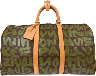 Louis Vuitton Borsone Graffiti Keepall 50 2001 - Verde