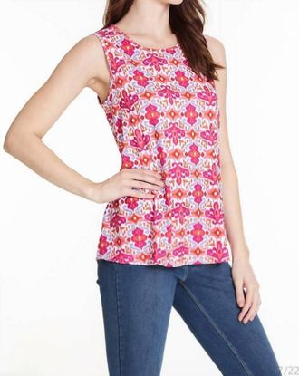 Multiples Carnival Design Tank In Fuschia