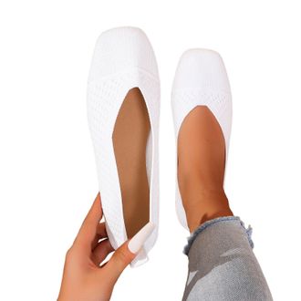 Generic Womens Casual Canvas Shoes Lightweight Breathable Slip-On with Soft Cushioned Sole for Everyday Comfort and Everyday Wear (White, 6.5)