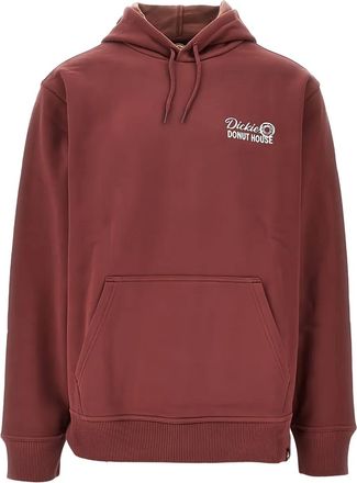 Dickies logo-print hoodie - Red