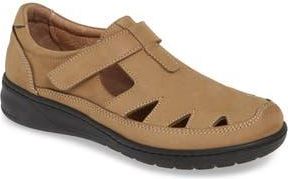 David Tate Catania Walking Sandal in Beige Nubuck Leather at Nordstrom Rack, Size 10