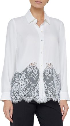 L'agence Adalee Lace Inset Blouse