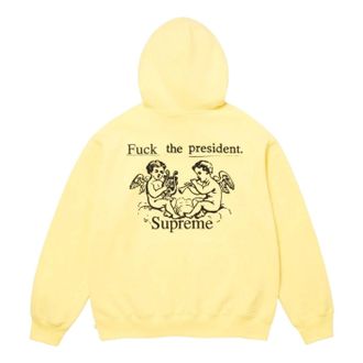 SUPREME FW25 President Hooded Sweatshirt Light Yellow FW25SW80-LIGHT-YELLOW