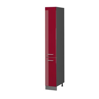 Vicco Armario De Farmacia R-line, Rojo Burdeos Alto Brillo, 30 Cm