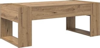 vidaXL Mesa De Caf&eacute; Roble Artisan 110 X 50 X 41 Cm Vidaxl