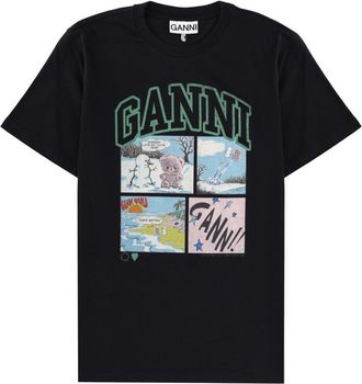 Ganni T Shirt With Print