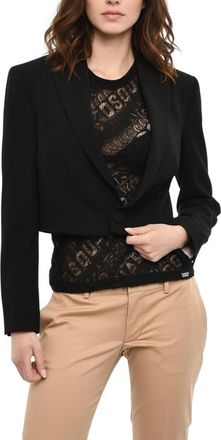 Dsquared2 Black Shawl Neck Jacket