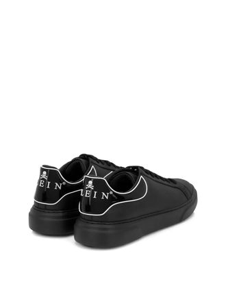 Philipp Plein Mens Big Bang Runner Logo Sneakers Black Shoes >