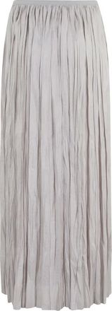 Roberto Collina Maxi Skirts, female, Gray, Size: S Pleated Skirt