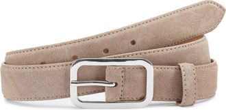 Lascana H&uuml;ftg&uuml;rtel LASCANA Lederg&uuml;rtel, Anzugg&uuml;rtel, Hoseng&uuml;rtel, Jeansg&uuml;rtel, G&uuml;rtel, Damen, Gr. 100, blau (taupe), Rindsleder, unifarben, Basic, G&uuml;rtel H&uuml;ft