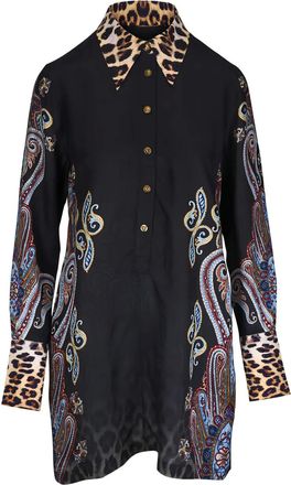 Camilla Chemisier corto Istanbul Animalia - Nero