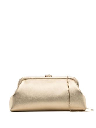 Jimmy Choo London Skylar clutch - women - Leather - One Size - Yellow