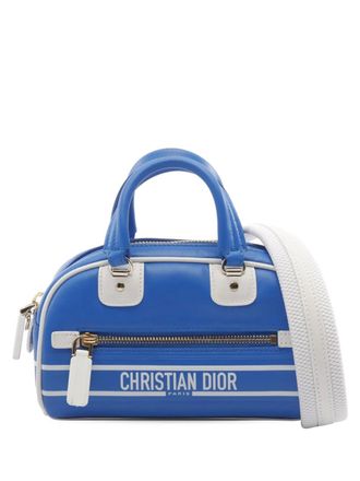 Dior 2022 Mini Vibe Bowling Bag handbag - women - Calf Leather - One Size - Blue