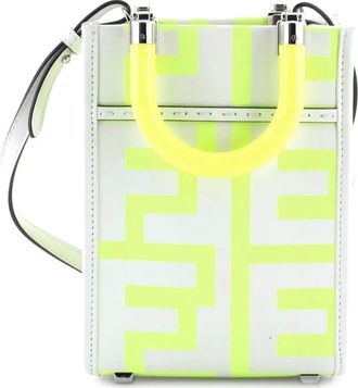 Fendi x Marc Jacobs Sunshine Shopper leren shopper met print - Grijs
