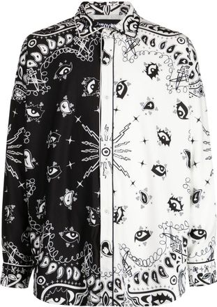 Haculla paisley-print button-up shirt - men - Viscose - L - White
