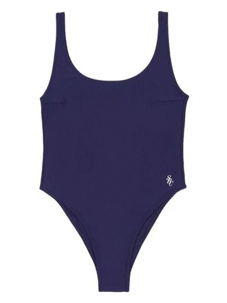 Sporty & Rich Badpak met diepe ronde hals - Blauw