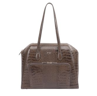 Paul Costelloe Womens Shingo Leather Shoulder Bag - Brown - One Size