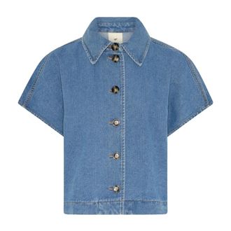Julie Fagerholt - Heartmade Denim Shirts, female, Blue, Size: M Denim Shirts