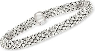 Ross-Simons Italian Sterling Silver Stretch Bracelet