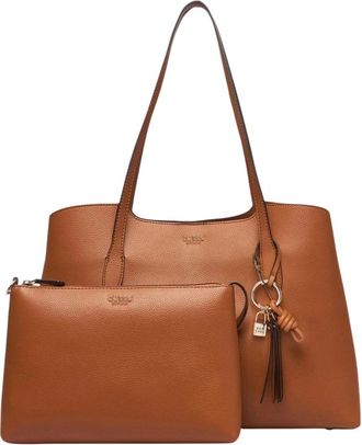 Guess Tassen, Dames, Beige, ONE Size, Polyester, Lucci Girlfriend Satchel