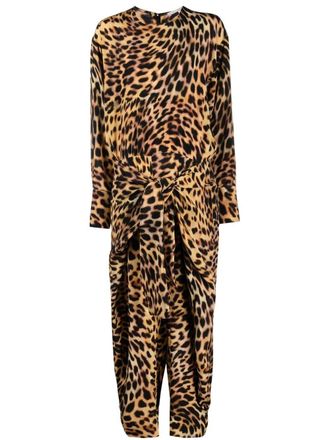 Stella McCartney Zijden jumpsuit - Zwart