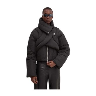 Heliot Emil Heliot Emil - Oversized Down Jacket - Heren - Jassen - Zwart - Maat: XS Poliester