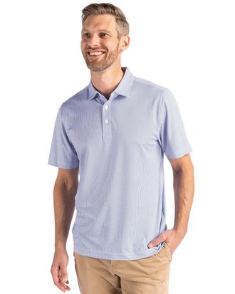 Cutter & Buck Pike Eco Symmetry Print Stretch Recycled Mens Polo