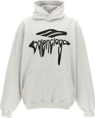 Balenciaga White 3B Liquefied hoodie