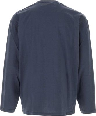 Jil Sander Mens Navy Blue Cotton T-Shirt Sugarpaper Exterior
